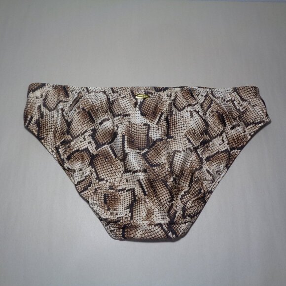 Antonio Melani Size Large / TWIST PANT / Sand / Snake Print / New Bikini Bottom - Picture 7 of 15